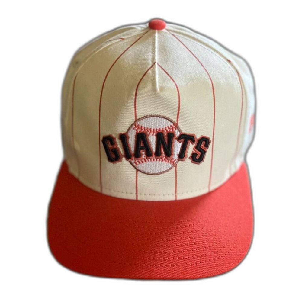 San Francisco Giants New Era The Golfer Pinstripe Snapback Adjustable Hat